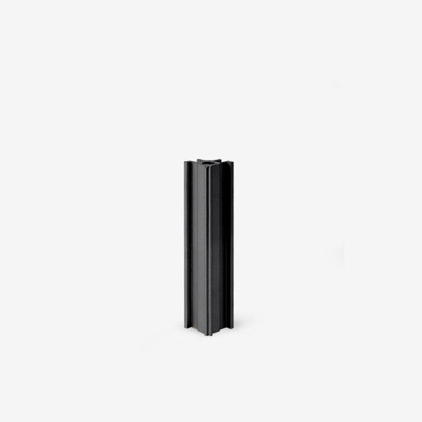 Threaded alu black foot