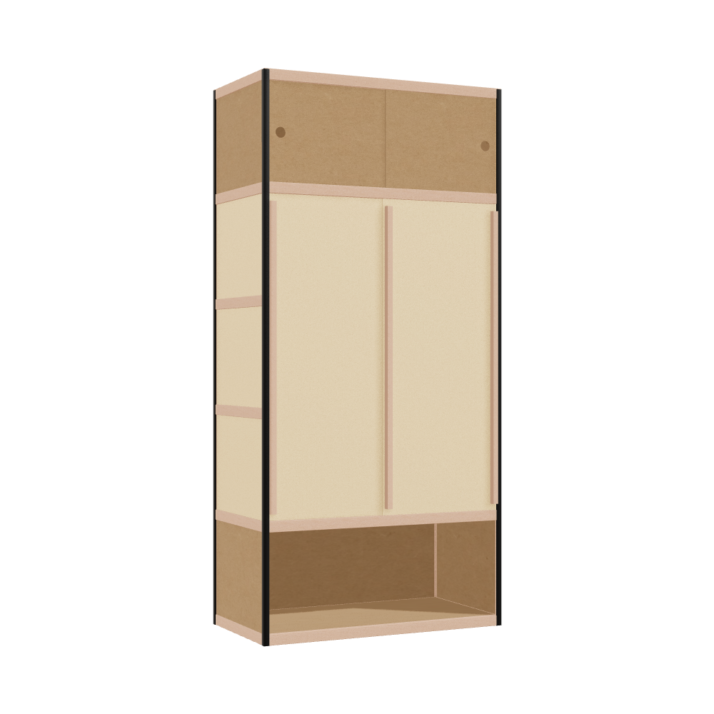 Wardrobe (209x100x52 cm)