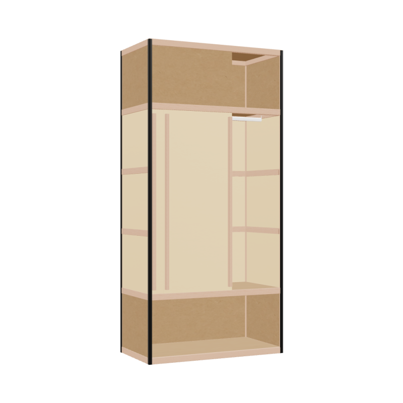Wardrobe (209x100x52 cm)
