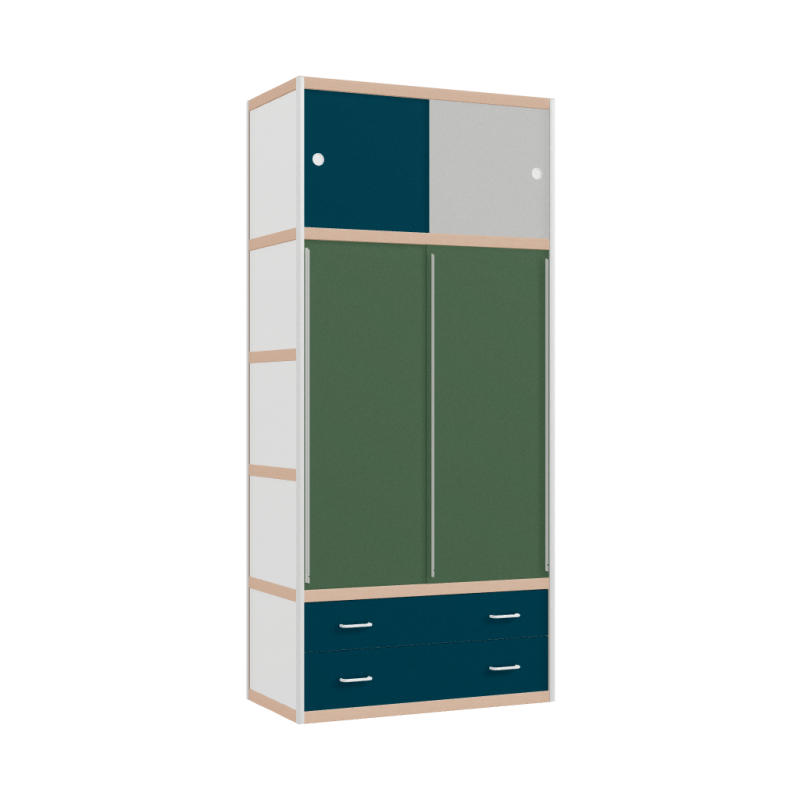 Kleerkast (219x100x52 cm)