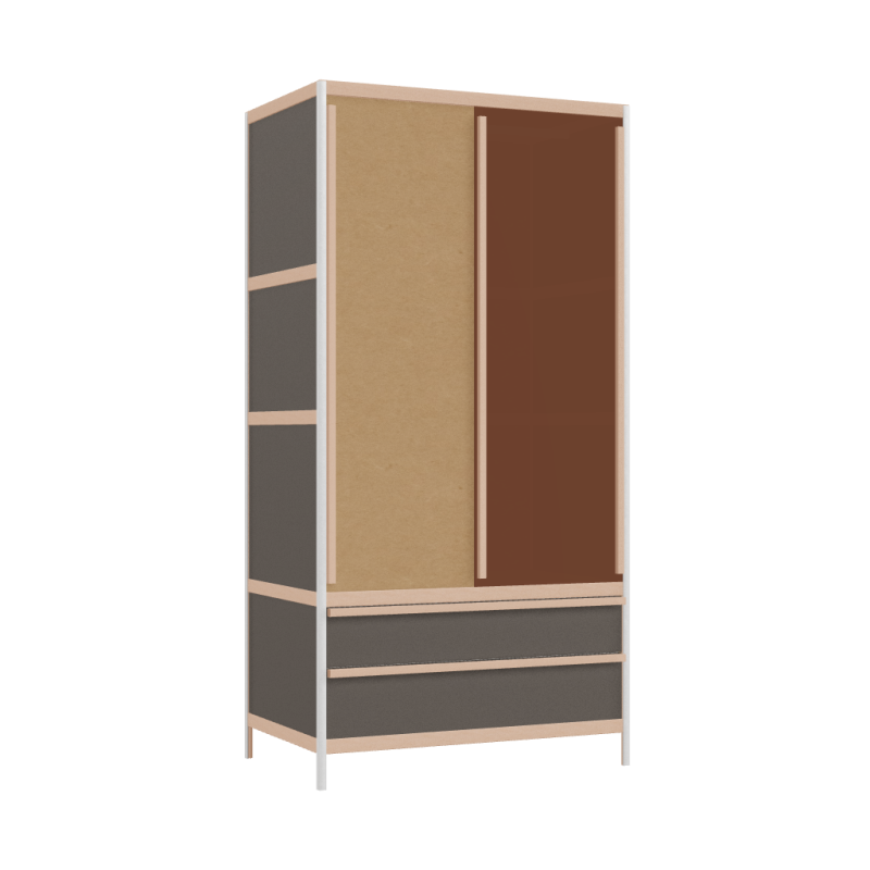 Wardrobe (198x100x62 cm)