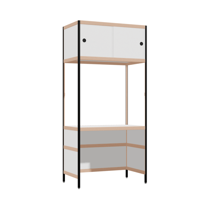 Bureau intégré (193x90x52 cm)