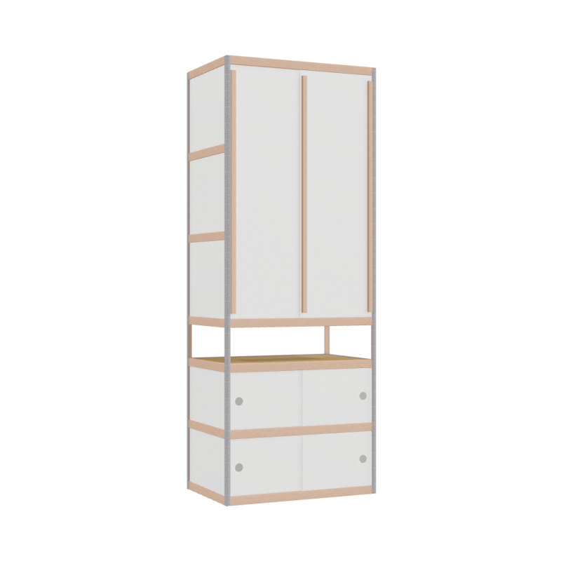 Kleerkast (210x80x52 cm)