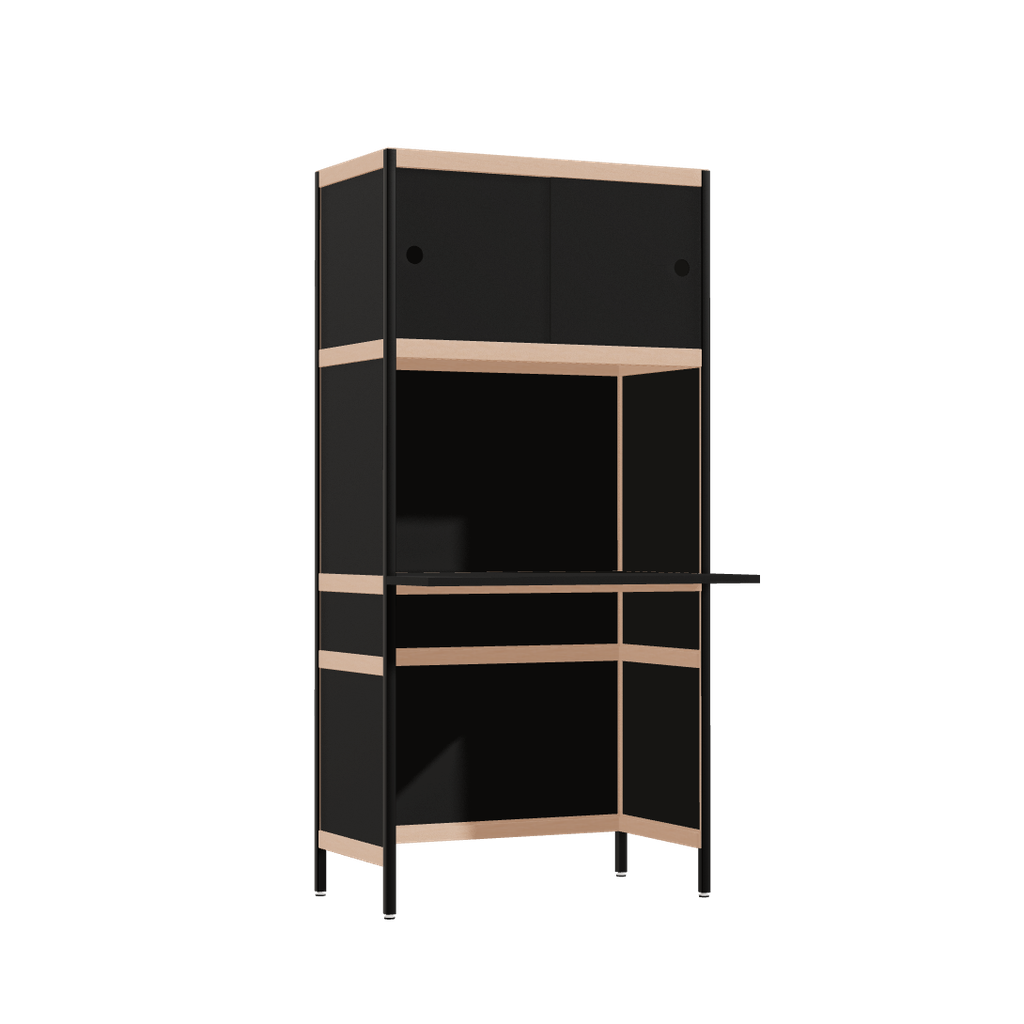 Bureau débordant (165.5x80x63.6 cm)