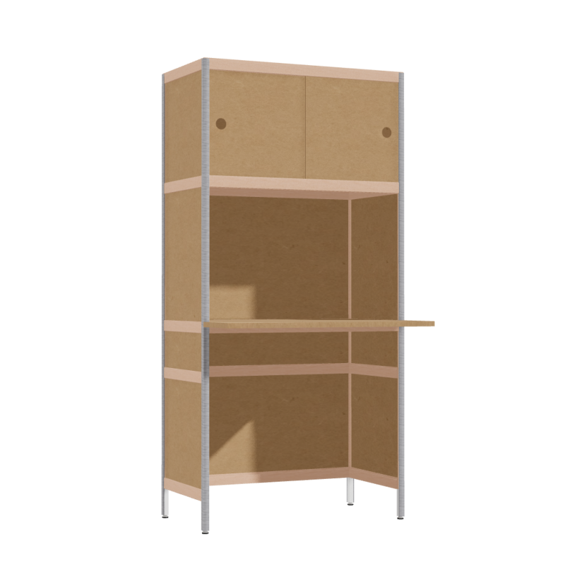 Cantilevered desk (165.5x80x63.6 cm)