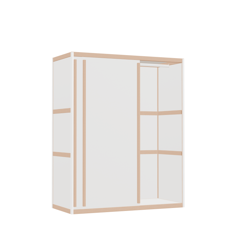 Kleerkast (147x120x52 cm)