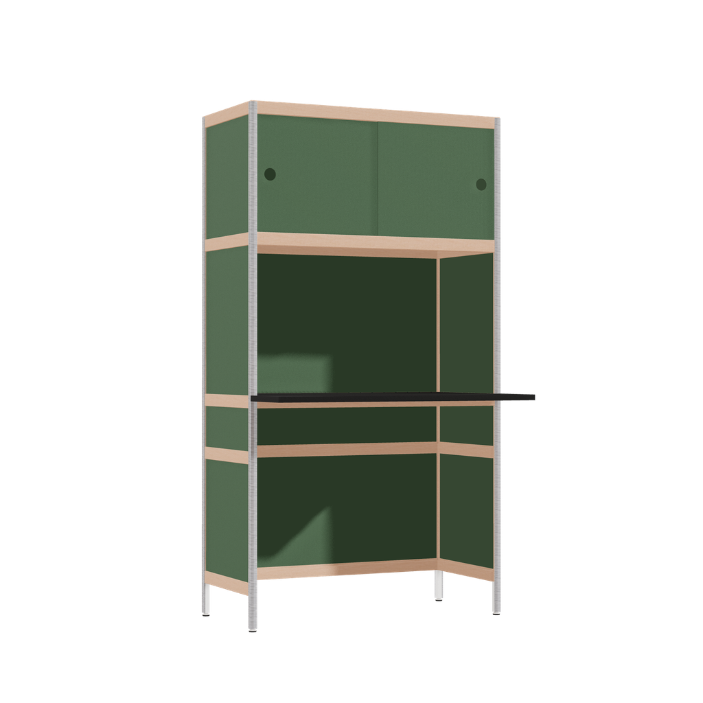 Bureau débordant (165.5x90x63.6 cm)