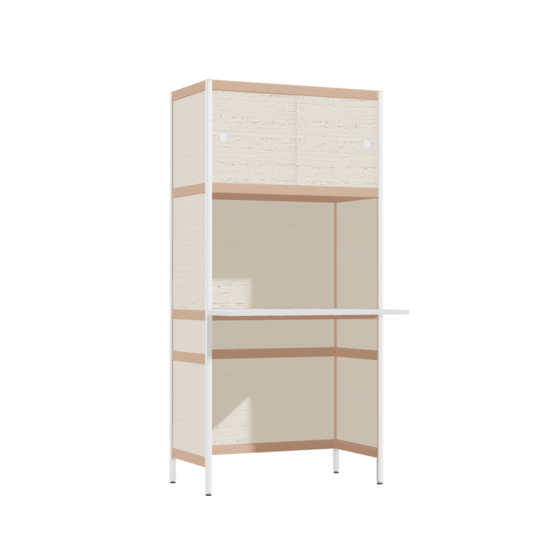 Bureau débordant (165.5x80x63.6 cm)