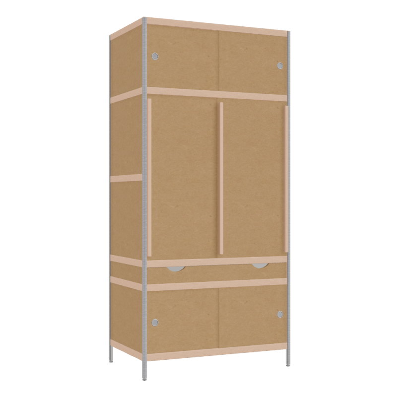 Kleerkast (213x100x62 cm)