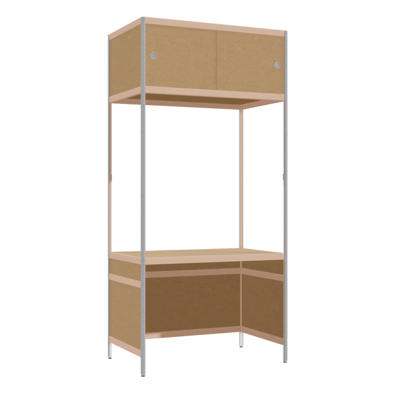 Geïntegreerd bureau (213x100x62 cm)