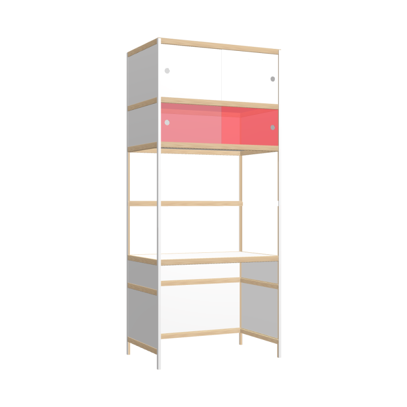 Integrated desk (230x100x62 cm)