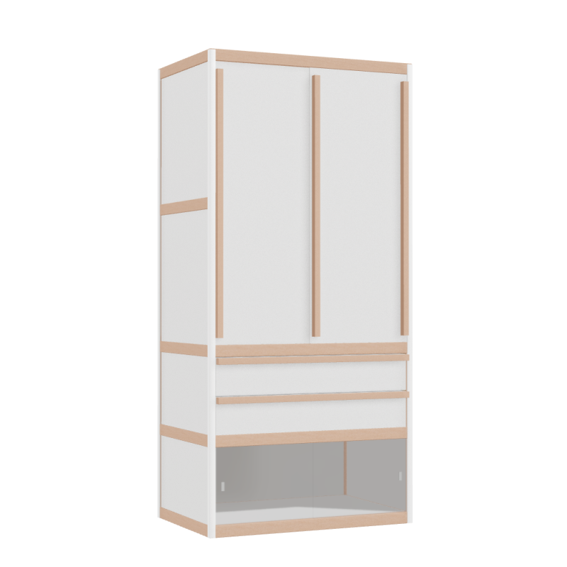 Kleerkast (168x80x52 cm)