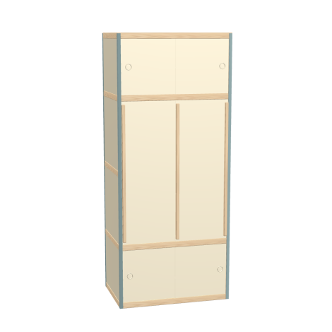 Kleerkast (188x80x52 cm)