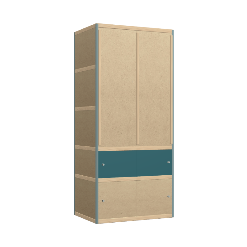 Kleerkast (199x90x62 cm)