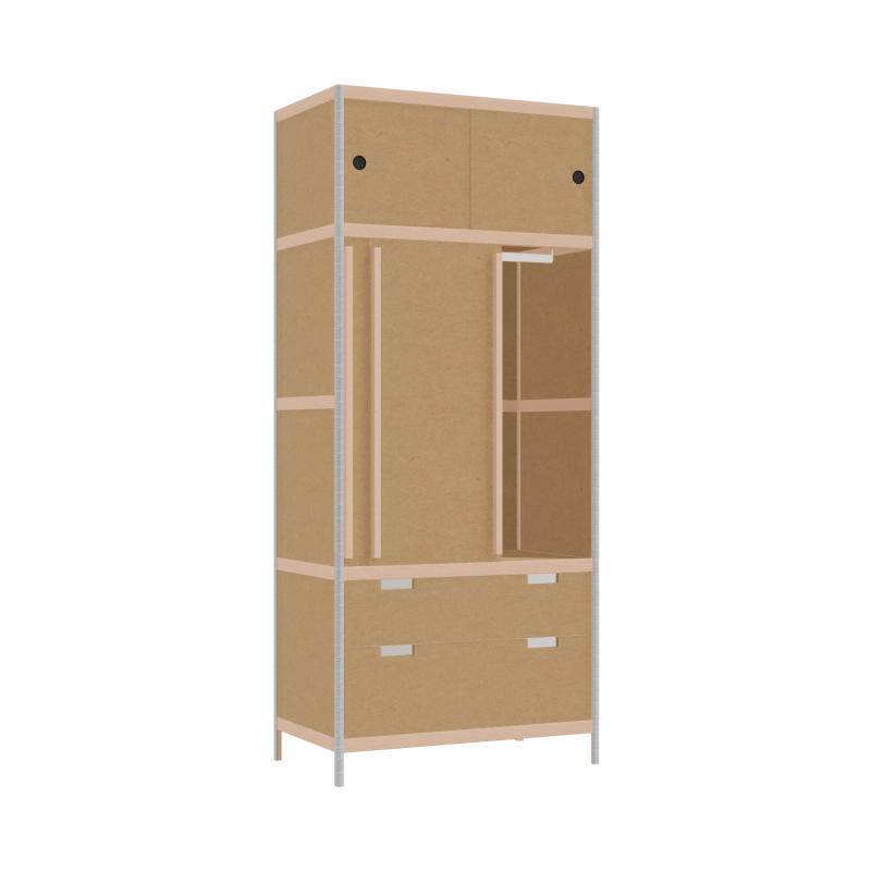 Wardrobe (208x90x52 cm)
