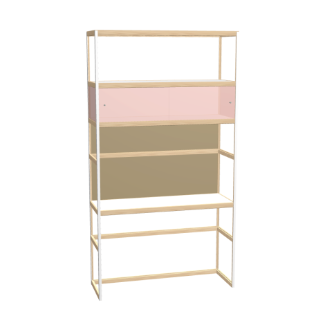 Bureau intégré (220x120x42 cm)