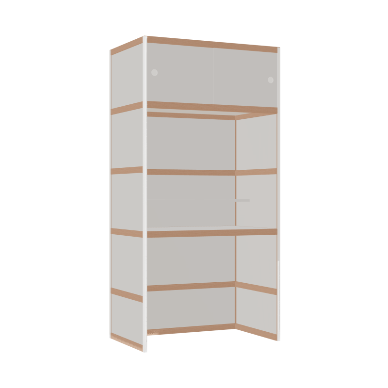 Geïntegreerd bureau (199x100x62 cm)