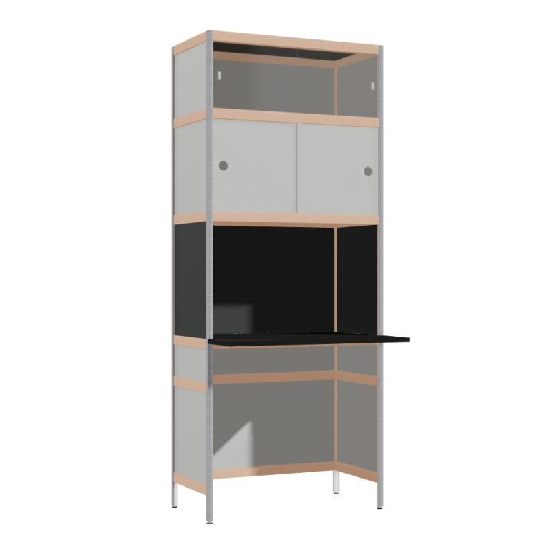 Cantilevered desk (196.5x80x63.6 cm)