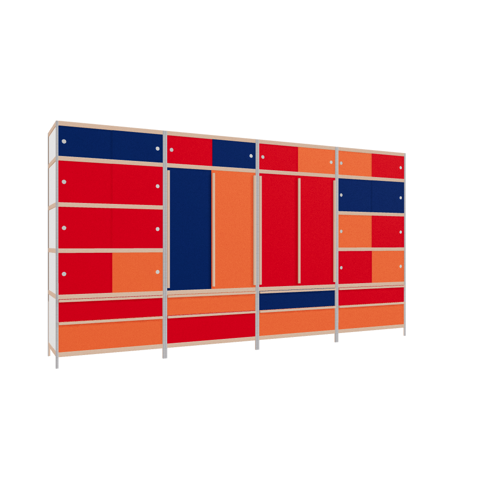 Meubels (219x400x62 cm)