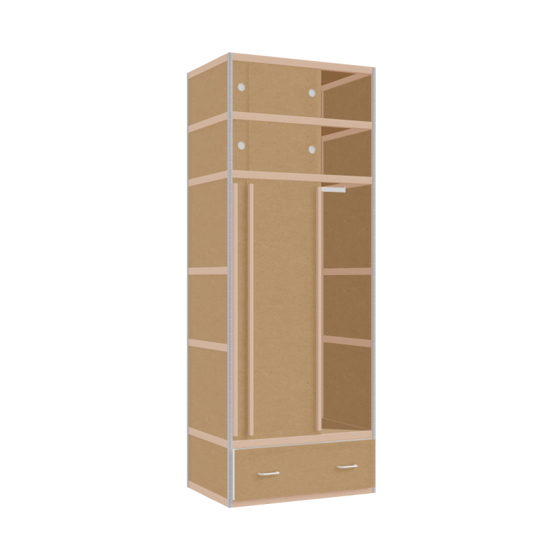 Kleerkast (240x90x62 cm)
