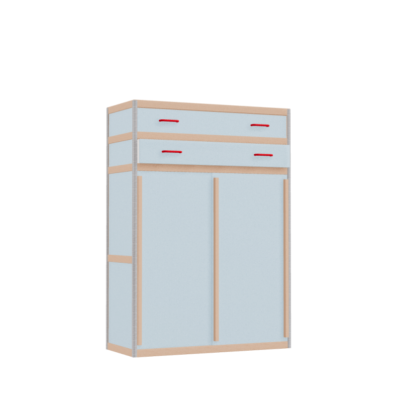 Wardrobe (141x100x42 cm)