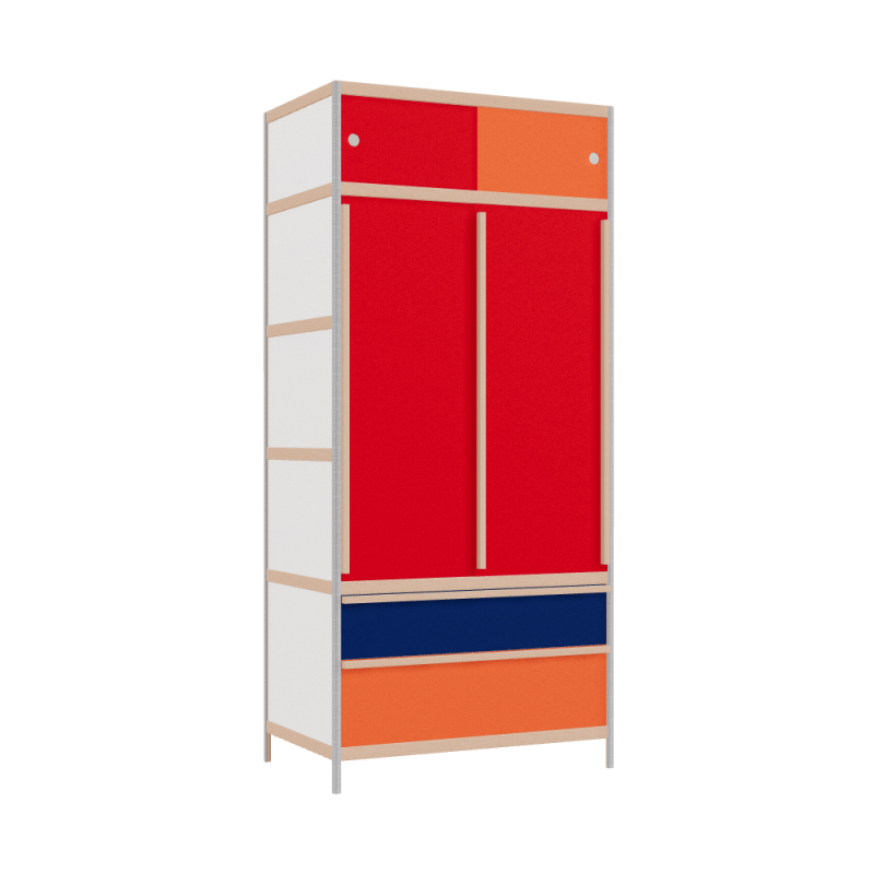 Kleerkast (219x100x62 cm)