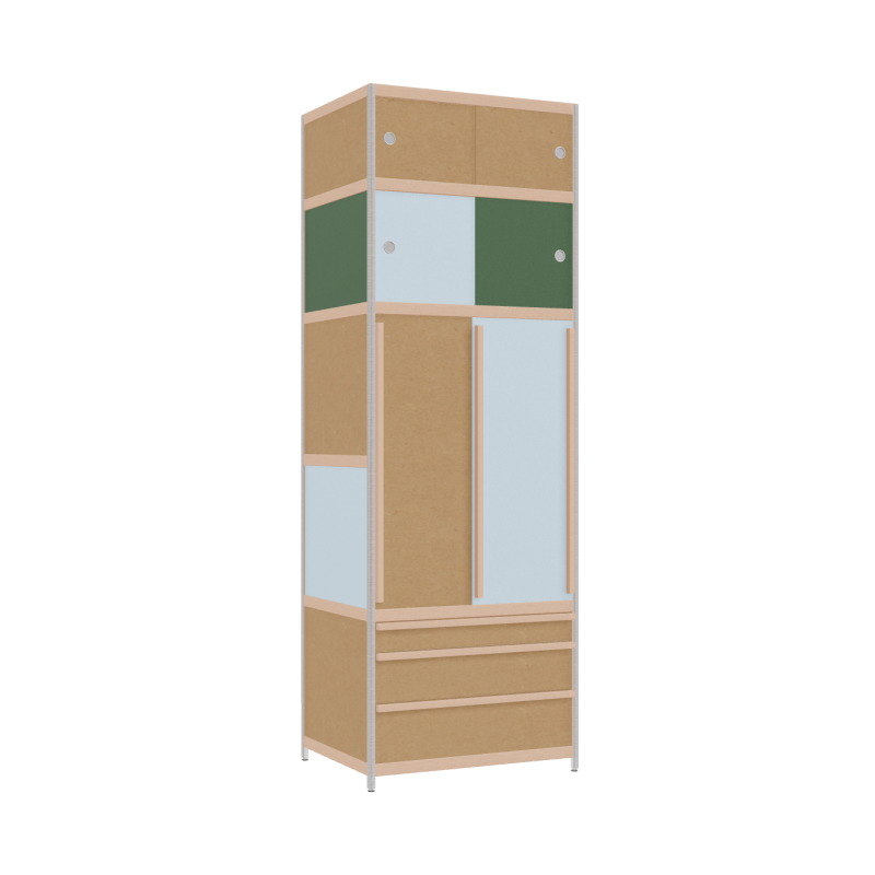 Kleerkast (234x80x62 cm)