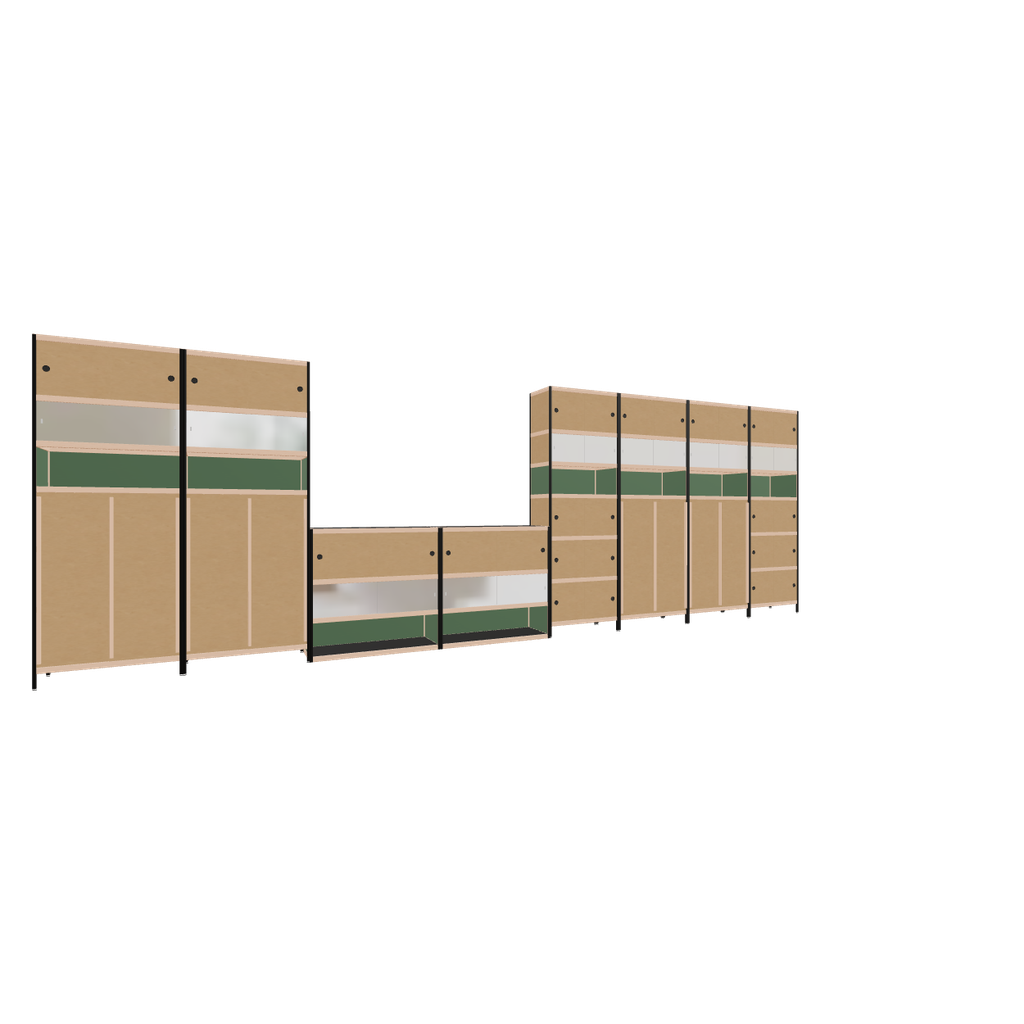 Furniture (241x740x42 cm)