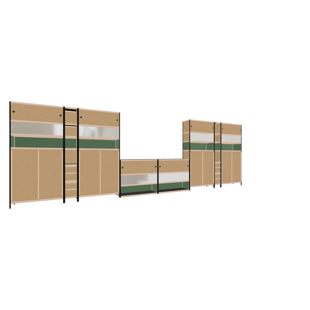 Meubels (241x744x42 cm)