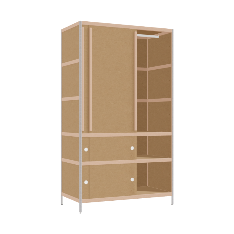 Kleerkast (210x120x62 cm)