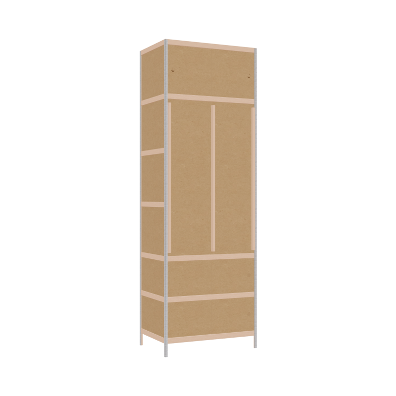 Kleerkast (240x80x52 cm)