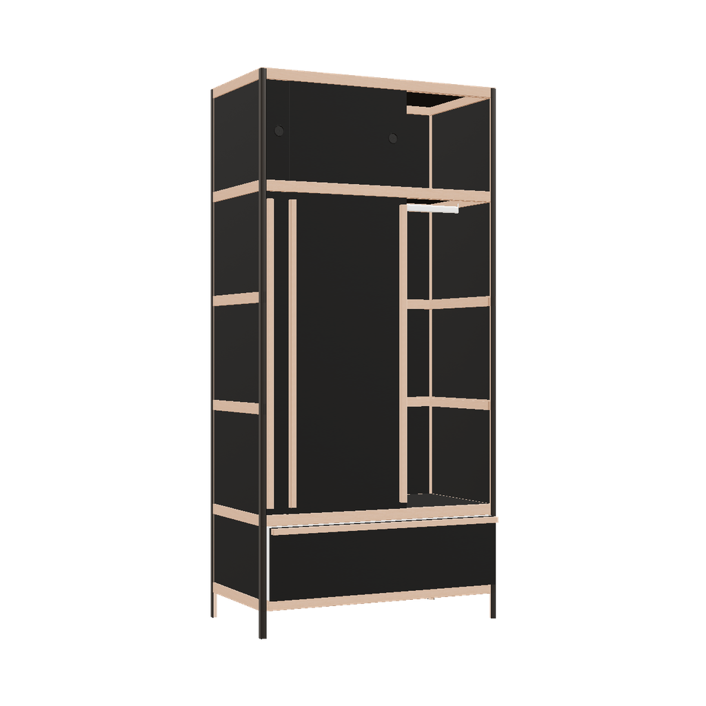 Kleerkast (209x100x52 cm)