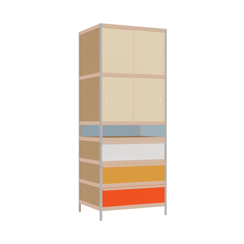 Armoire (205.5x80x62 cm)