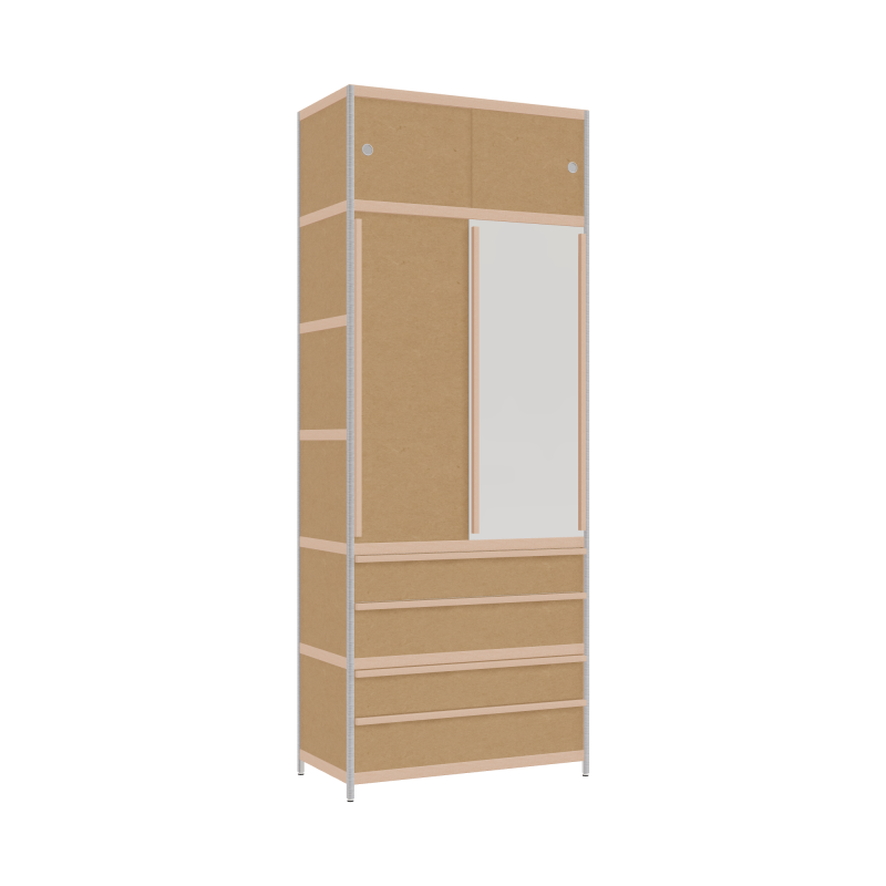 Wardrobe (256x100x52 cm)