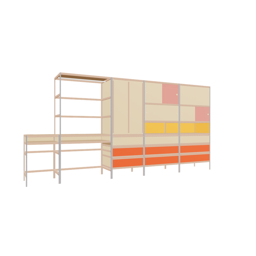 Meubels (219x452x62 cm)