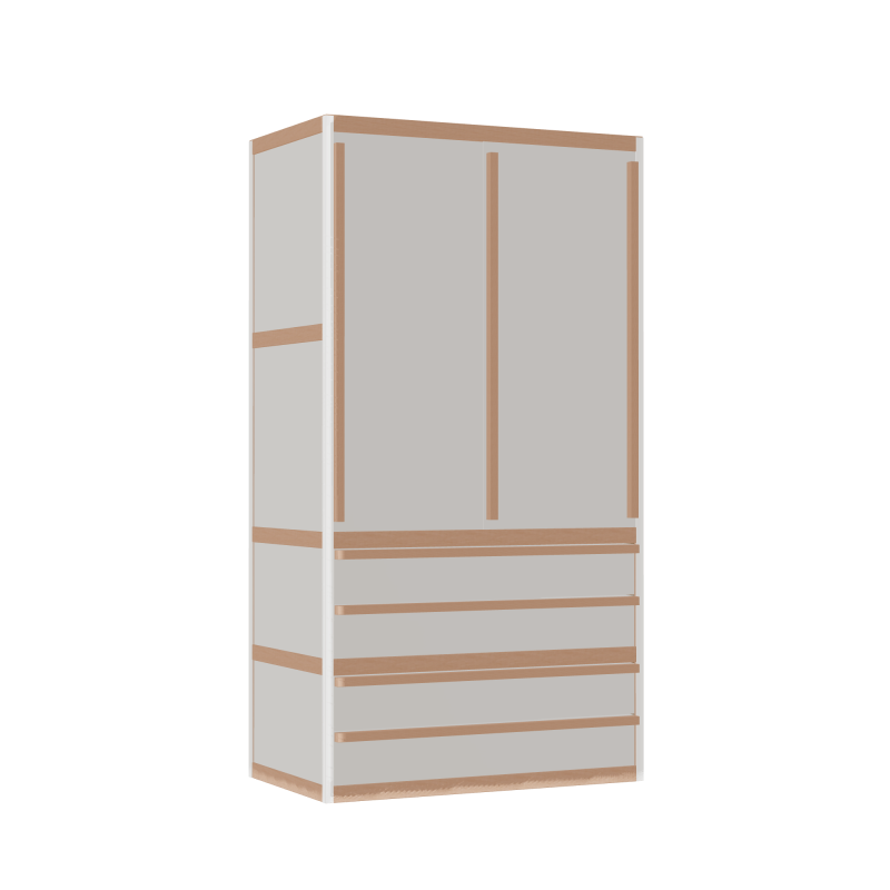 Wardrobe (168x90x52 cm)