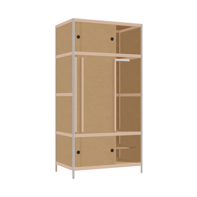 Wardrobe (198x100x62 cm)