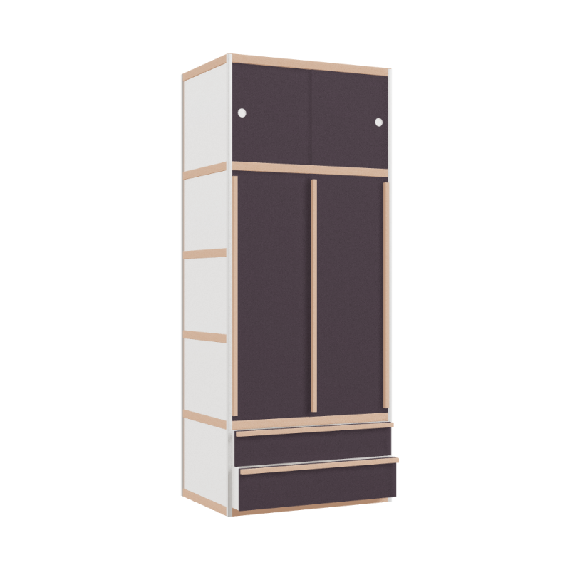 Kleerkast (219x90x62 cm)