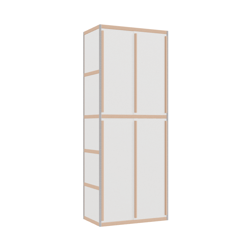 Kleerkast (229x90x52 cm)