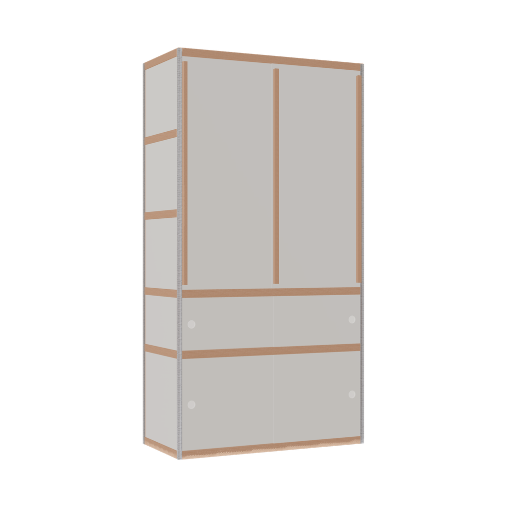 Kleerkast (209x110x52 cm)