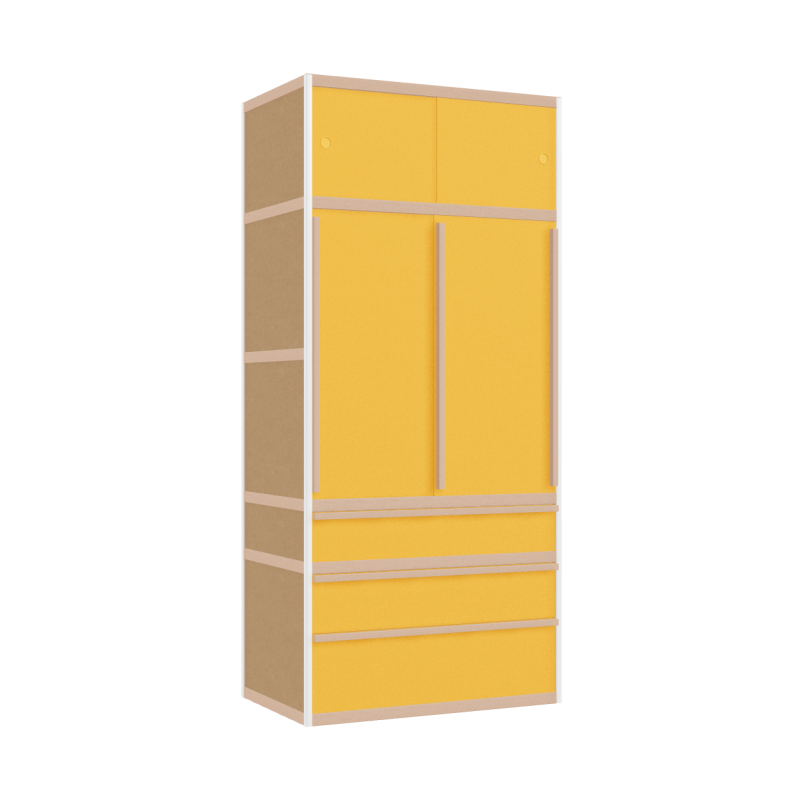 Kleerkast (219x100x62 cm)