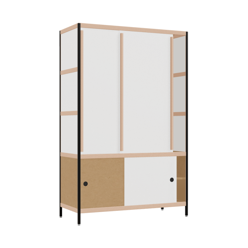 Kleerkast (189x120x52 cm)