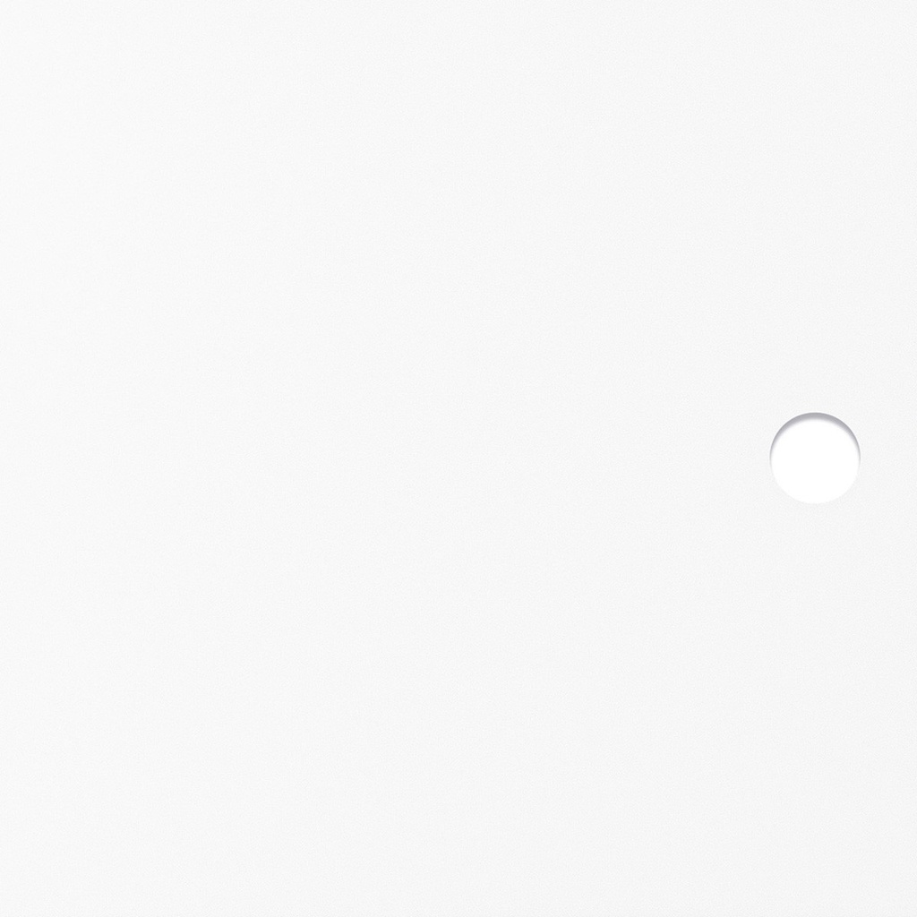 White matt opaque acrylic door