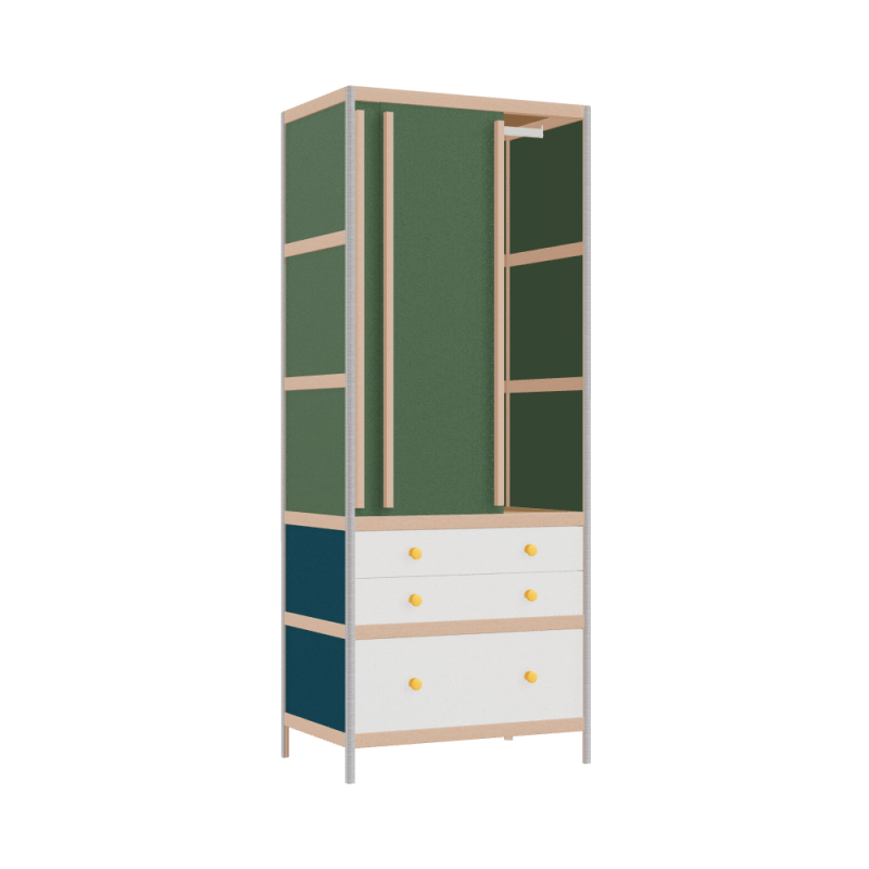 Kleerkast (199x80x52 cm)