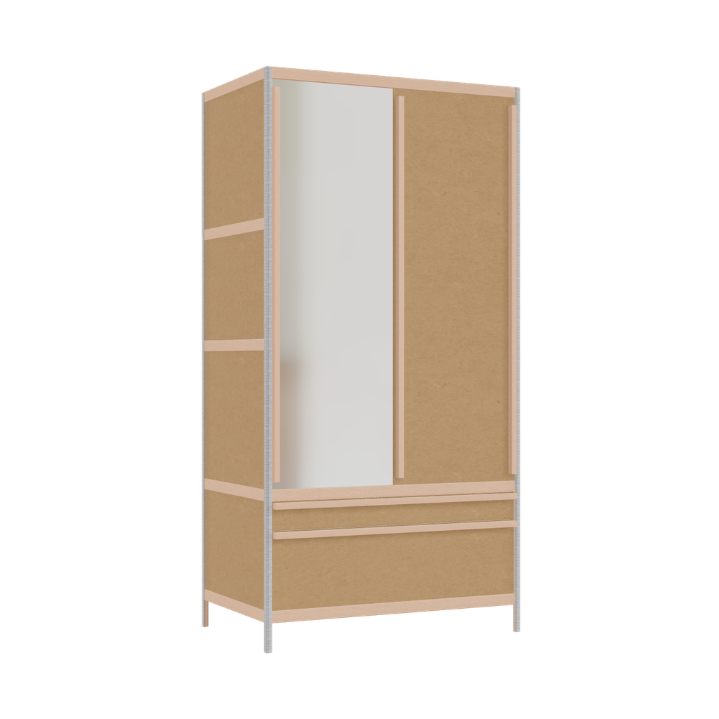 Wardrobe (198x100x62 cm)