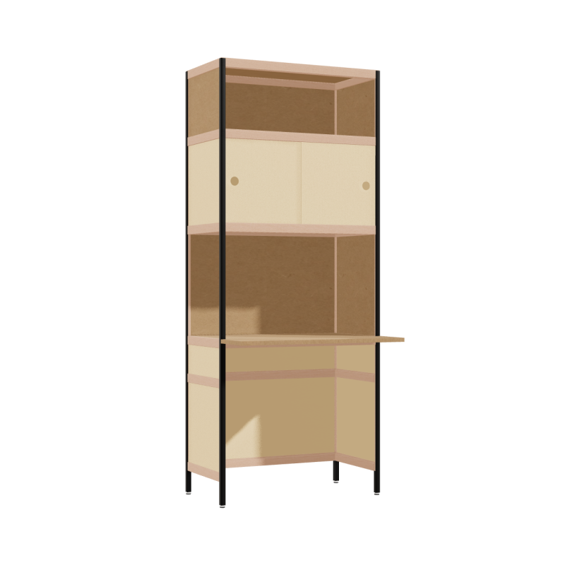 Bureau débordant (196.5x80x63.6 cm)