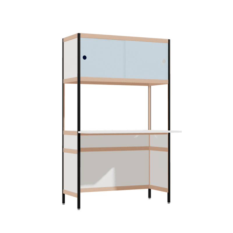 Overhangend bureau (165.5x100x63.6 cm)