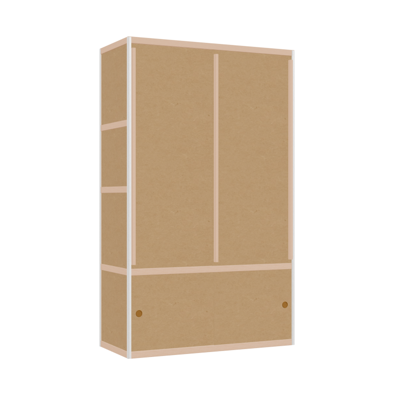 Kleerkast (198x120x52 cm)