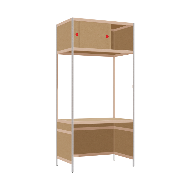 Geïntegreerd bureau (213x100x62 cm)