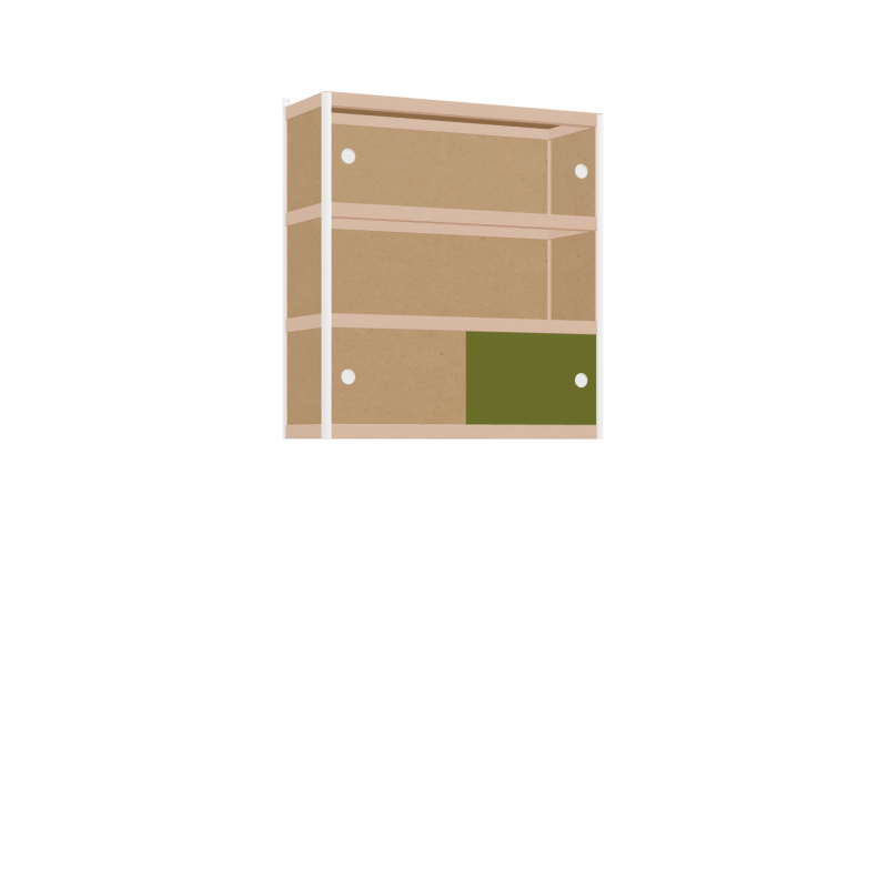 Hanging cabinet (97x90x32 cm)